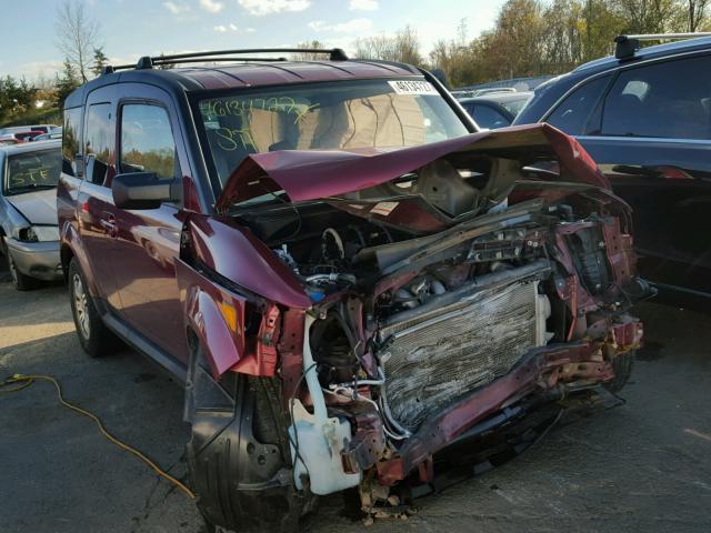 5J6YH28748L009054 - 2008 HONDA ELEMENT EX RED photo 1