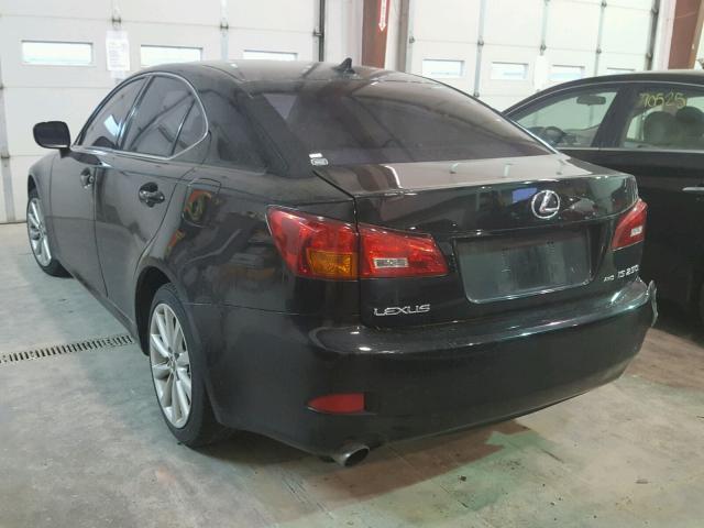 JTHCK262685022870 - 2008 LEXUS IS 250 BLACK photo 3