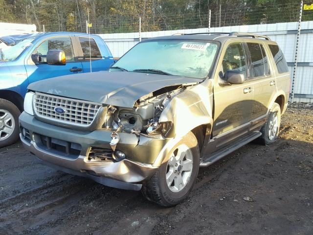 1FMDU84W24ZA50396 - 2004 FORD EXPLORER E GREEN photo 2