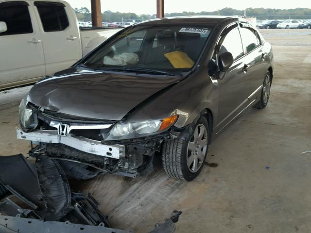 1HGFA16506L063379 - 2006 HONDA CIVIC GRAY photo 2