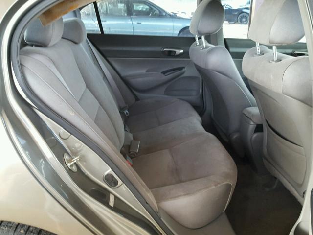 1HGFA16506L063379 - 2006 HONDA CIVIC GRAY photo 6