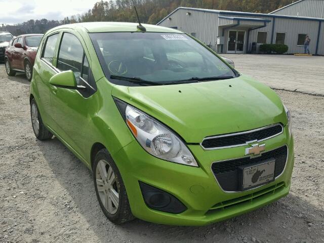 KL8CD6S98EC587322 - 2014 CHEVROLET SPARK 1LT GREEN photo 1