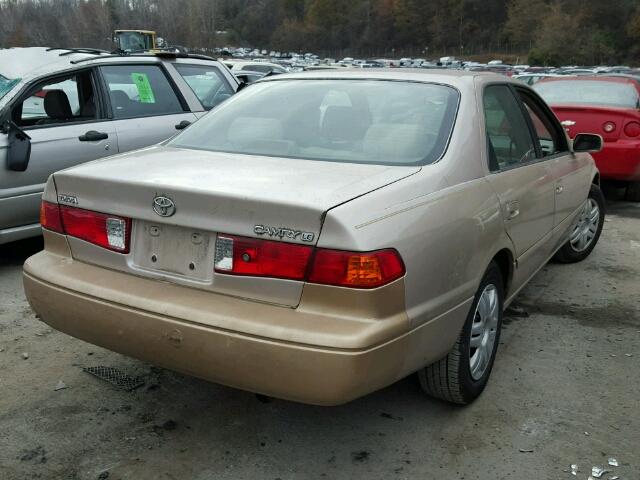 4T1BG22K91U047967 - 2001 TOYOTA CAMRY CE TAN photo 4