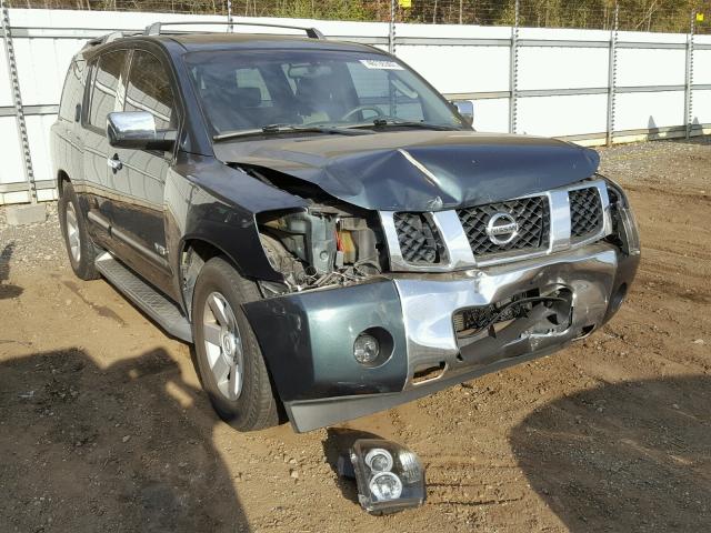 5N1AA08A35N707663 - 2005 NISSAN ARMADA SE GREEN photo 1