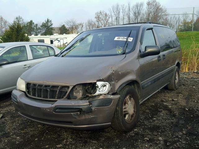 1GNDX03E0YD302825 - 2000 CHEVROLET VENTURE BROWN photo 2