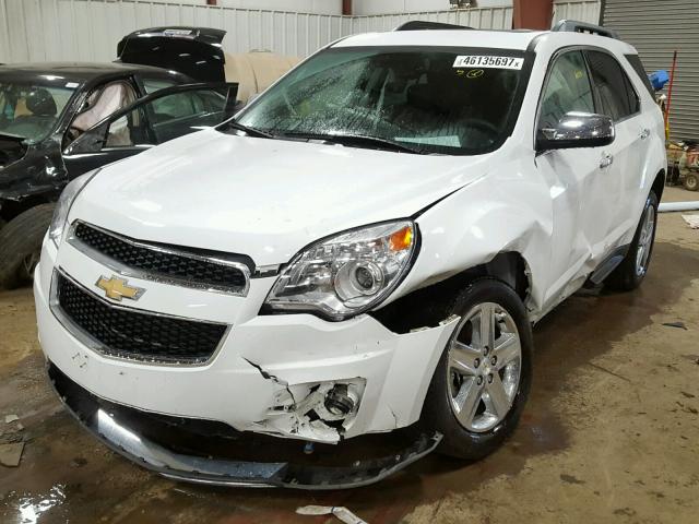 2GNFLHE30F6369032 - 2015 CHEVROLET EQUINOX LT WHITE photo 2