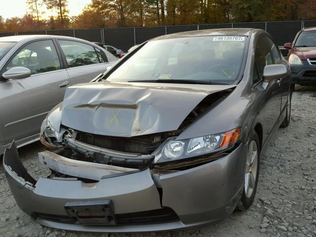 1HGFA16846L141222 - 2006 HONDA CIVIC GRAY photo 2