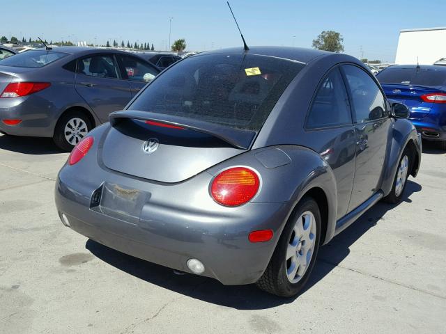 3VWCK21C22M442514 - 2002 VOLKSWAGEN NEW BEETLE GRAY photo 4