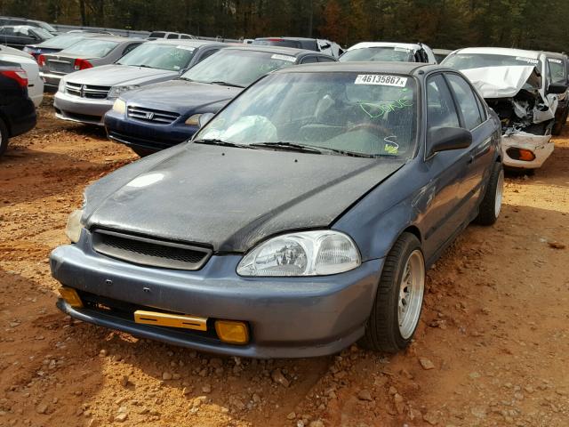 2HGEJ6600TH505602 - 1996 HONDA CIVIC LX BLUE photo 2