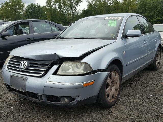 WVWTH63BX3P256101 - 2003 VOLKSWAGEN PASSAT GLX BLUE photo 2