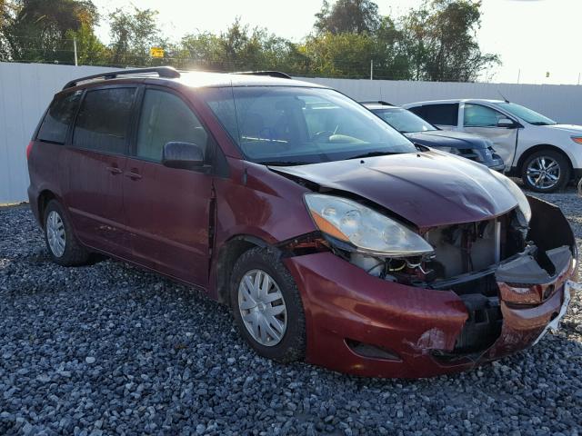 5TDZK23C67S077028 - 2007 TOYOTA SIENNA CE BURGUNDY photo 1