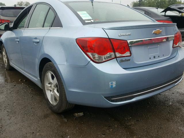 1G1PF5SC1C7136790 - 2012 CHEVROLET CRUZE LT BLUE photo 3