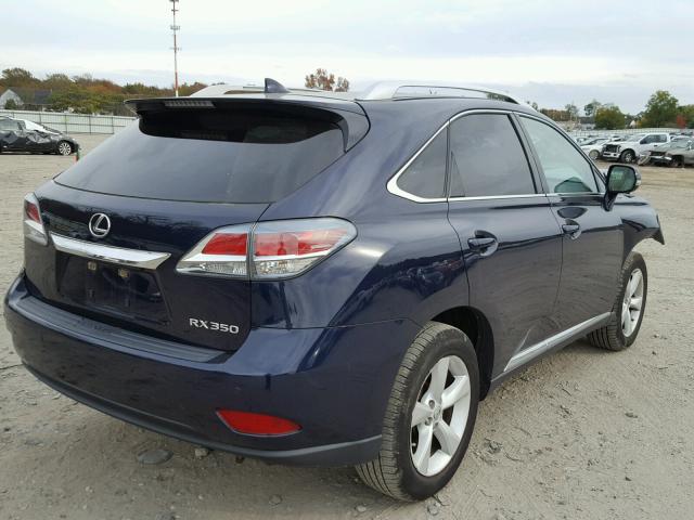 2T2BK1BA6EC227927 - 2014 LEXUS RX 350 BLUE photo 4