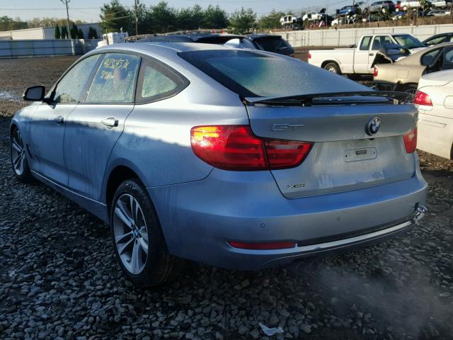 WBA3X5C58ED557720 - 2014 BMW 328 XIGT BLUE photo 3