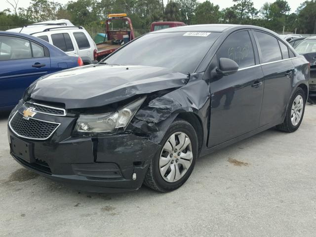 1G1PC5SH3C7329009 - 2012 CHEVROLET CRUZE LS BLACK photo 2