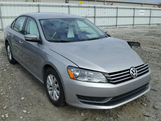 1VWAP7A37DC148553 - 2013 VOLKSWAGEN PASSAT S SILVER photo 1