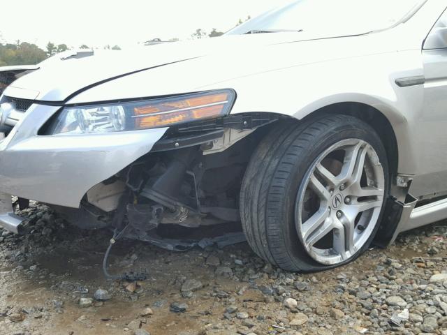 19UUA66297A041291 - 2007 ACURA TL SILVER photo 9