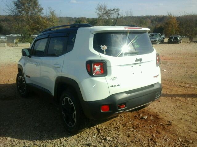 ZACCJBCT0FPB67827 - 2015 JEEP RENEGADE T WHITE photo 3