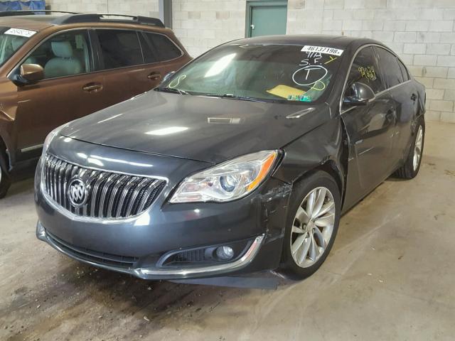 2G4GV5EK2F9159345 - 2015 BUICK REGAL CHARCOAL photo 2