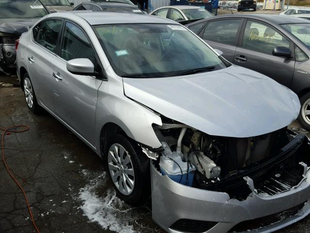 3N1AB7AP3GY276548 - 2016 NISSAN SENTRA S SILVER photo 1