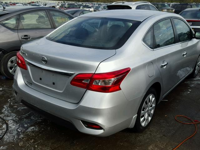 3N1AB7AP3GY276548 - 2016 NISSAN SENTRA S SILVER photo 4