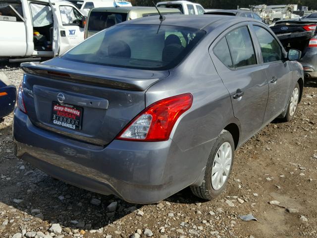 3N1CN7AP6HL847738 - 2017 NISSAN VERSA S GRAY photo 4