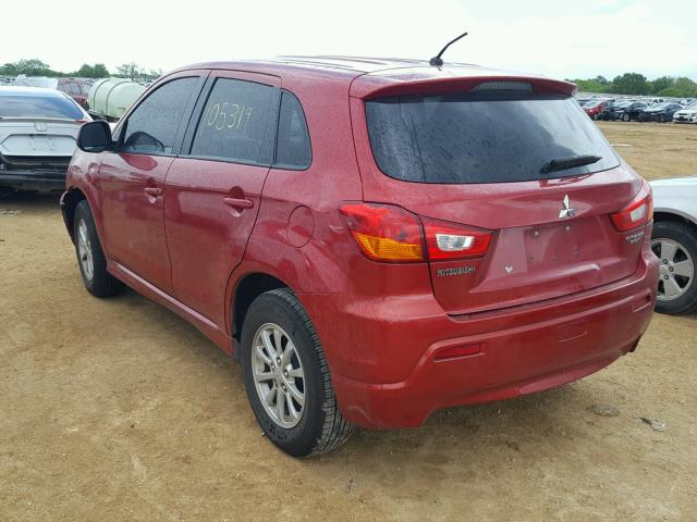 JA4AP3AU0CZ003400 - 2012 MITSUBISHI OUTLANDER RED photo 3