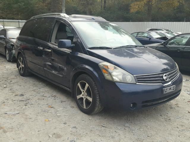 5N1BV28UX7N138733 - 2007 NISSAN QUEST S BLUE photo 1