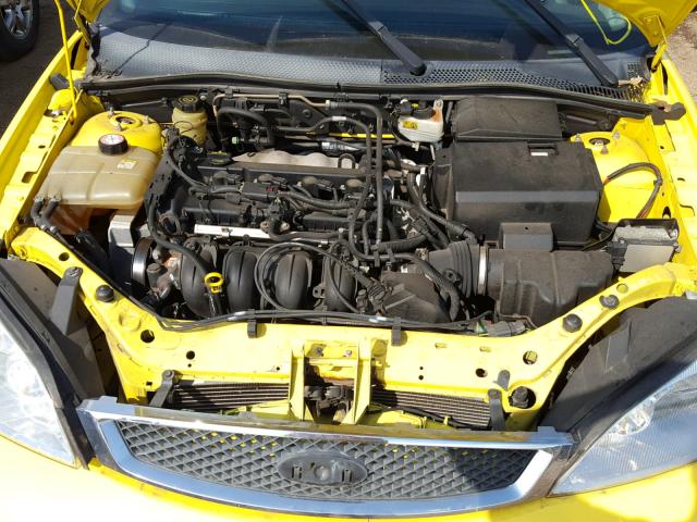 3FAFP31N65R127950 - 2005 FORD FOCUS ZX3 YELLOW photo 7