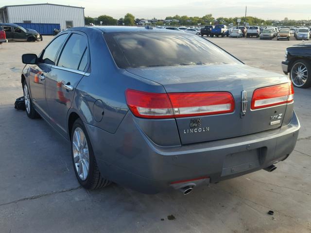 3LNDL2L31CR802910 - 2012 LINCOLN MKZ HYBRID BLUE photo 3