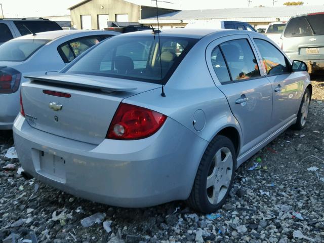 1G1AF5F51A7225127 - 2010 CHEVROLET COBALT SILVER photo 4