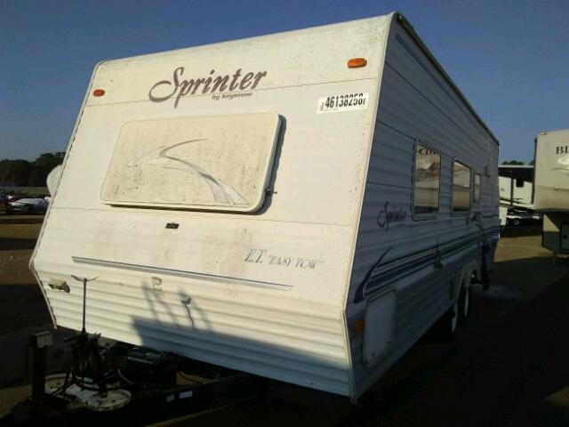 4YDT2482731209039 - 2003 KEYSTONE SPRINTER WHITE photo 2