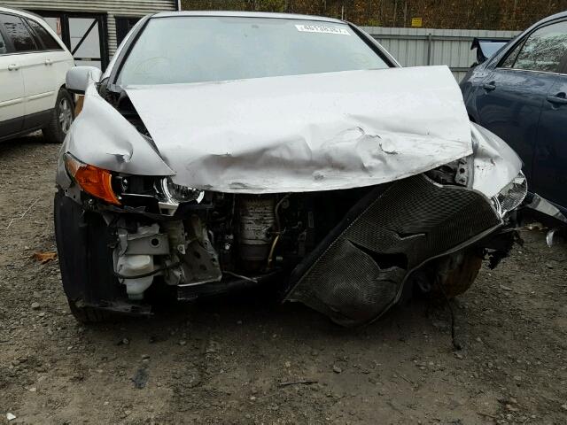 2HGFG12816H573008 - 2006 HONDA CIVIC EX SILVER photo 9