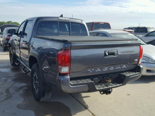 5TFCZ5AN1GX041846 - 2016 TOYOTA TACOMA DOU CHARCOAL photo 3