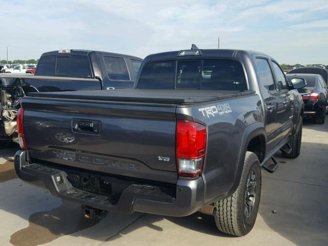 5TFCZ5AN1GX041846 - 2016 TOYOTA TACOMA DOU CHARCOAL photo 4