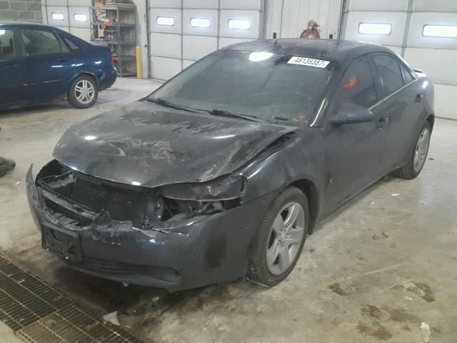 1G2ZG57B694160255 - 2009 PONTIAC G6 BLACK photo 2