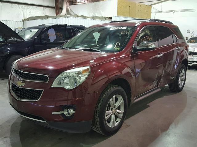 2CNALFEC0B6413639 - 2011 CHEVROLET EQUINOX LT MAROON photo 2