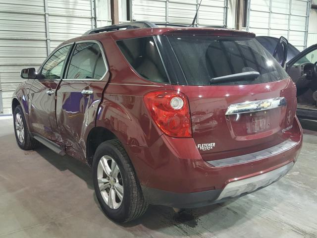 2CNALFEC0B6413639 - 2011 CHEVROLET EQUINOX LT MAROON photo 3