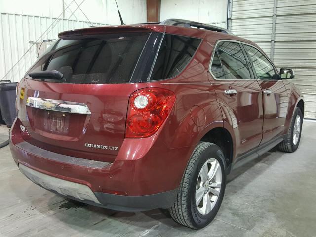 2CNALFEC0B6413639 - 2011 CHEVROLET EQUINOX LT MAROON photo 4