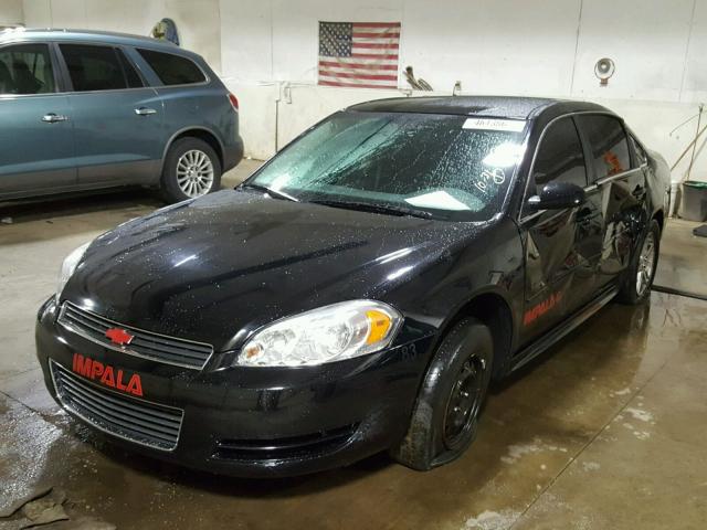 2G1WD5EMXB1260817 - 2011 CHEVROLET IMPALA BLACK photo 2