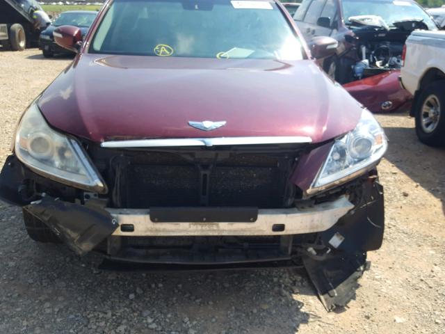 KMHGC46E69U021484 - 2009 HYUNDAI GENESIS 3. BURGUNDY photo 9