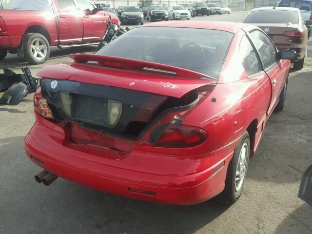 1G2JB1244V7613732 - 1997 PONTIAC SUNFIRE SE RED photo 4