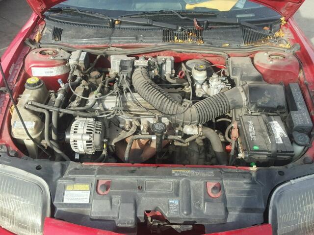 1G2JB1244V7613732 - 1997 PONTIAC SUNFIRE SE RED photo 7