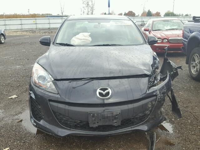 JM1BL1U72D1754059 - 2013 MAZDA 3 I GRAY photo 9