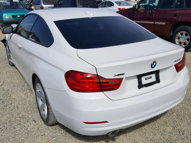 WBA3N9C5XEF721342 - 2014 BMW 428 XI WHITE photo 3