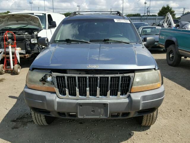 1J4GW48S51C671877 - 2001 JEEP GRAND CHER BLUE photo 9