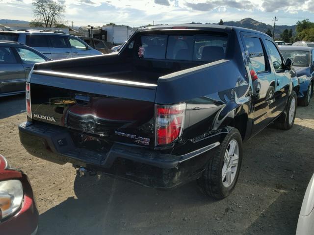 5FPYK1F54DB002693 - 2013 HONDA RIDGELINE BLACK photo 4