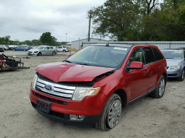 2FMDK3KC3ABA16757 - 2010 FORD EDGE LIMIT BURGUNDY photo 2