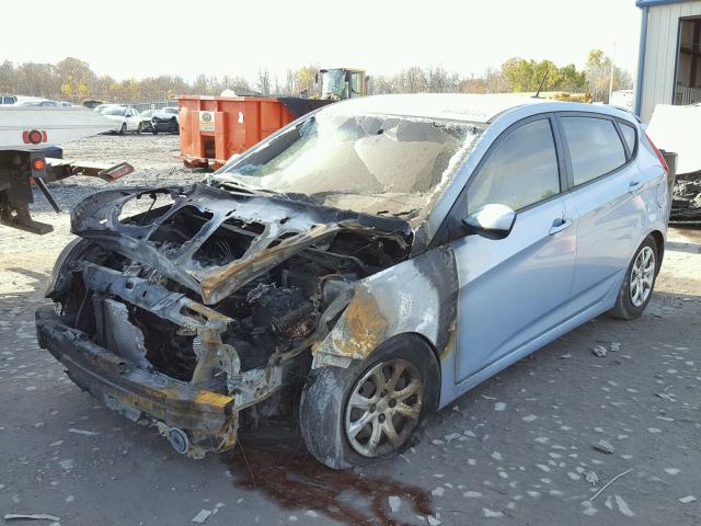 KMHCT5AE5CU036402 - 2012 HYUNDAI ACCENT GLS BLUE photo 1