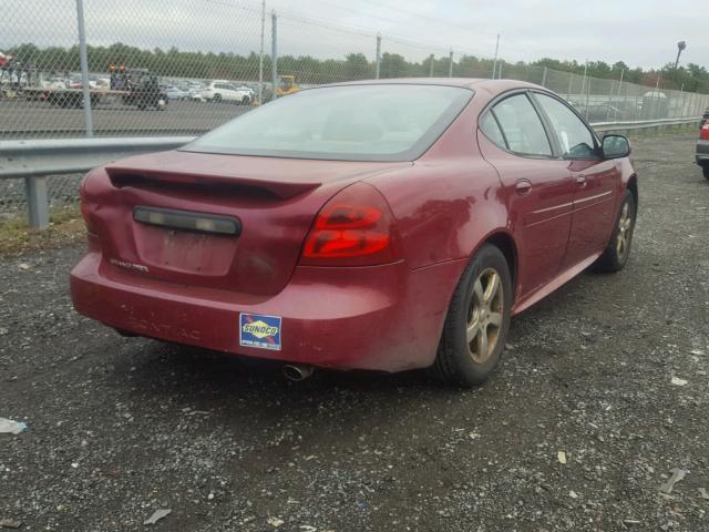 2G2WP522851133381 - 2005 PONTIAC GRAND PRIX RED photo 4